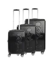 FUL Disney Mickey Mouse 3pc Hardside Spinner Luggage Set - Black