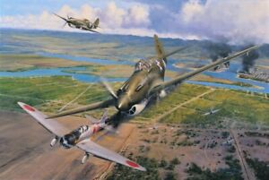EAGLES ON THE RAMPAGE by Robert Taylor signed by TEN Mustang Aces