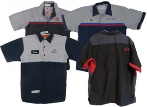 Red Kap Mechanic Technician Uniform Mens Work Shirts Automotive Dealership  - Picture 1 of 112