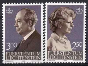Liechtenstein 1983 Yvert 769/70 Basic Royal Family MNH VF - Imagen 1 de 1