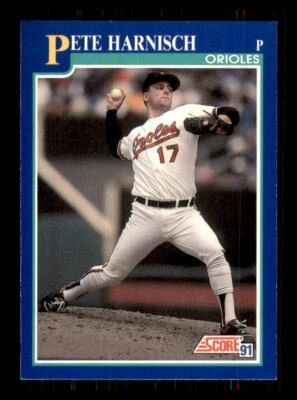 1991 Baseball Score Pete Harnisch Baltimore Orioles #492 - Image 1 of 2