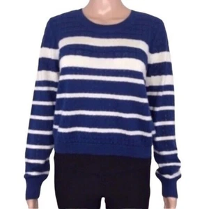 Women's Soft Joie Billy striped cropped pullover Lightweight sweater Size Large - Picture 1 of 7