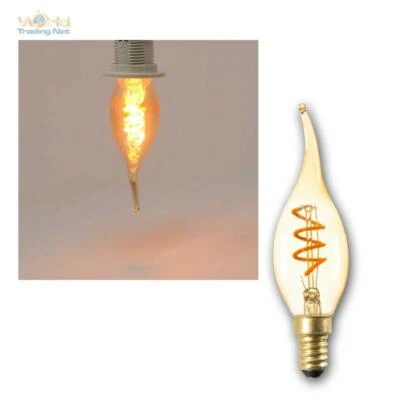 LED E14 Windstoß Lampen 2,5W SPIRAL XLED, 1/3/5/10 Stk Kerzen Leuchtmittel 230V - Bild 1 von 4