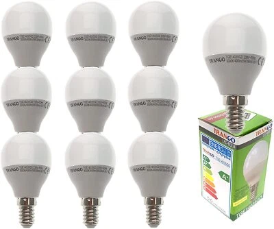 10er Set 4 Watt LED Leuchtmittel Kugel Globe 3000k 3 Stufen dimmbar E14035GD-10 - Bild 1 von 2