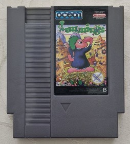 Lemmings, Originales NES Spiel Modul, PAL B, NOE