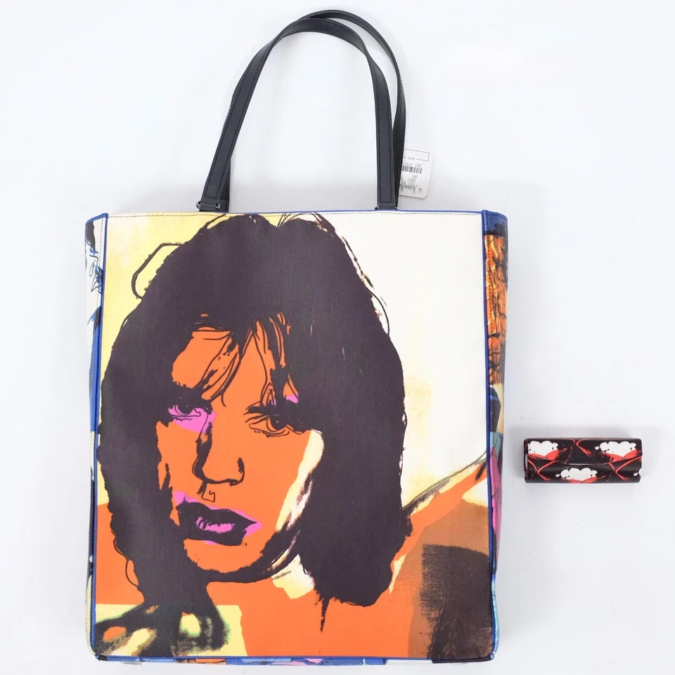 New Philip Treacy x Andy Warhol bag tote hat Rolling Stones Mick Jagger - Image 1 of 4