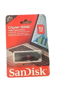 SanDisk Cruzer Glide USB 2.0/3.0 Compatible Flash Drive, 32GB. New. Never Opened - Picture 1 of 2