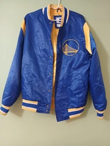 Giacca Bomber Media Vintage anni 90 Golden State Warriors Starter - Foto 1 di 11