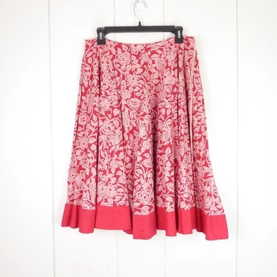 Falda Anthropologie Odille Mujer Talla 2 Plisada Midi Floral Pradera Cottagecore Foto 1 de 4