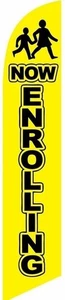 Now Enrolling Feder Banner Swooper Flagge, nur Ersatzflagge - Bild 1 von 3