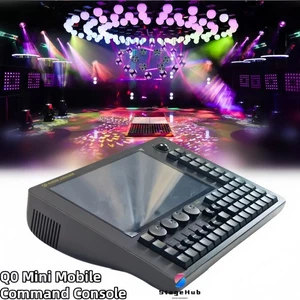 Mini Q0 Mobile Pantalla Táctil Comando DMX512 Consola Escenario Iluminación Controlador + Bolsa - Imagen 1 de 8