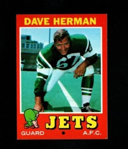 1971 Topps # 124 Dave Herman Ex-Mt - Bild 1 von 1