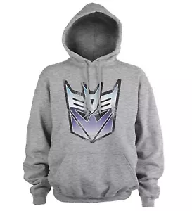 Officially Licensed Transformers Distressed Decepticon Shield Hoodie S-XXL Sizes - Picture 1 of 1
