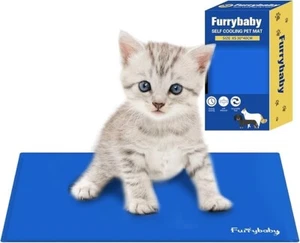 FurryBaby Gel Cooling Mat for Dog Cat Pet  Pillow Summer Cool Mattress Bed XS - Picture 1 of 6