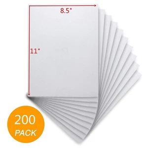 200 8.5x11 Full Sheet Shipping Labels Self Adhesive Laser Ink Jet UPS FedEx USPS - Picture 1 of 6