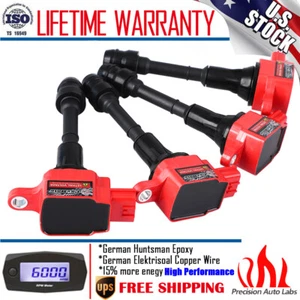 Ignition Coil Pack Set of 4 For 2002-2006 Nissan Altima Sentra X-Trail L4 2.5L - Picture 1 of 15