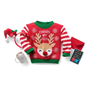 American Girl Silly Christmas Sweater for 18-inch Dolls Retired NEW IN BOX - Picture 1 of 3