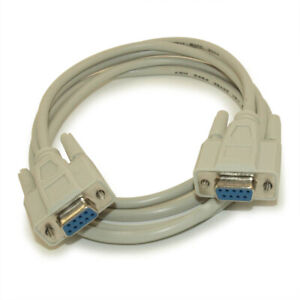3ft Serial NULL-MODEM DB9/DB9 Female to Female Cable