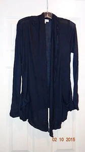 CC Junior's Lightweight Buttonless Cardigan (Medium, Navy) - Picture 1 of 3