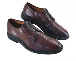Allen Edmonds Leeds Shoes Shell Cordovan Horween Men 9.5C Narrow Brown $750 MSRP - Picture 1 of 21