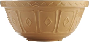 Cane 6L Mixing Bowl, 33cm, White and Brown, Model 28318 - Picture 1 of 9