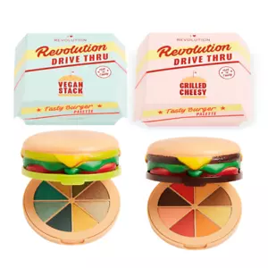 Revolution Palette Ombretti Tasty Burger Duo Matte & Shimmer a Vegan & Cheesy - Foto 1 di 14