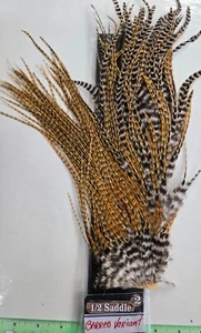 Metz  1/2 Saddle #2  ( Barred Variant  )   Fly Tying Dry Fly Hackle - Bild 1 von 3