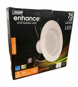 Feit Electric 5/6 in. Integrated LED White Retrofit Recessed Light Trim 2700K - Picture 1 of 1