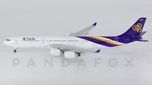 Thai Airways Airbus A340-500 HS-TLA GeminiJets GJTHA590B Scale 1:400 RARE - Picture 1 of 3