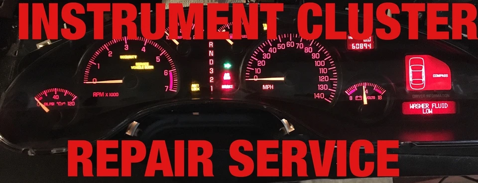 SERVIÇO DE REPARO 2000-05 GM Pontiac BONNEVILLE painel de instrumentos 01 02 03 - Imagem 1 de 4