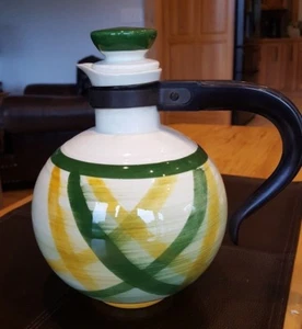 VERNONWARE GINGHAM COFFEE CARAFE  - EUC! - Picture 1 of 6