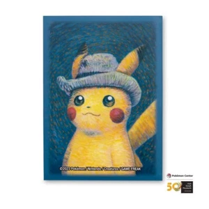 Pokemon - 1x Sleeve - Van Gogh Card Sleeves - Pikachu Straw Hat - Picture 1 of 1