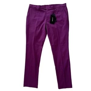 J Lindeberg High Vent Golf Pant Mens 38x32 Purple Lightweight 4 Way Stretch New - Picture 1 of 14