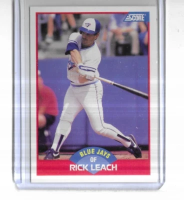 1989 Score #540 Rick Leach Toronto Blue Jays - Image 1 of 2