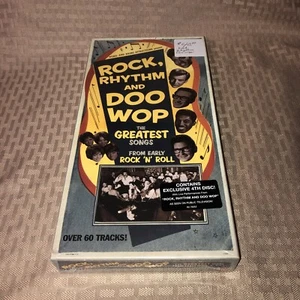 NEW! Rock, Rhythm and Doo Wop 3 CD Rhino Box Set Oldies Early Rock N Roll Sealed - Picture 1 of 2