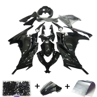 Glossy Black Fairing Kit For Kawasaki Ninja 300 EX300 2013 2014 2015 2016 2017 - Image 1 of 4