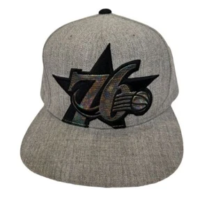 Philadelphia 76ers Hardwood Classics Mitchell & Ness Hat Cap Snapback Gray Wool - Picture 1 of 9