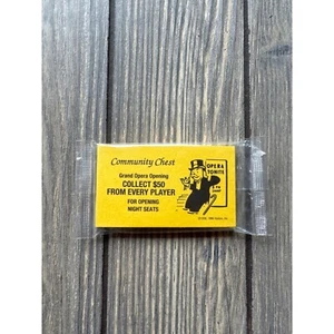 Monopoly 1996 Community Chest Cards nuovo confezione sigillata - Foto 1 di 2