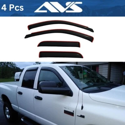 AVS Vent Visors Rain Guards for 2002-2008 Dodge RAM 1500 – Window Deflectors Foto 1 de 4