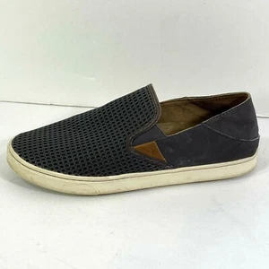 OluKai Pehuea Pavement Gray Casual Flats Slip-on Womens Size 10 Shoes - Picture 1 of 12