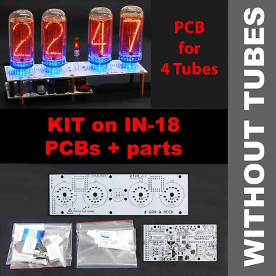 KIT IN-18 Nixie Tubes Clock ALL Parts Slote Machine Temp [WITHOUT TUBES] - Image 1 of 4