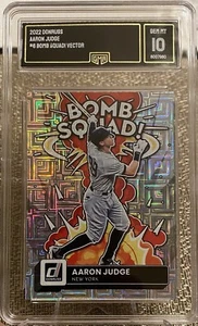 2022 Donruss Aaron Judge BOMB SQUAD Vector Ref Graded Gem Mt 10 Yankees Stud Mvp - Foto 1 di 1