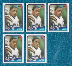 NM-MINT OR BETTER (5) CARD LOT 1988 TOPPS #149 DARRIN NELSON VIKINGS STANFORD - Picture 1 of 1