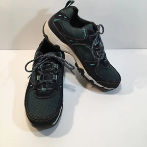 LL Bean Trail 4 wasserdichte Damen-Wanderschuhe Turnschuhe marineblau türkis Größe 9 M - Bild 1 von 9