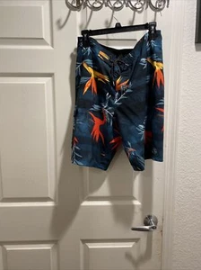 Ocean Current Board Shorts Size 32 Print Floral - Picture 1 of 8