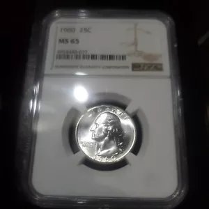 1960 Washington Quarter MS65 NGC SILBER - Bild 1 von 2