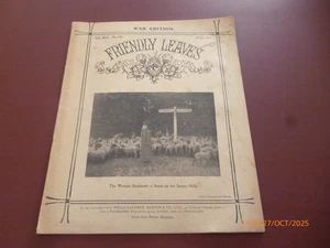GIRLS FRIENDLY SOCIETY G.F.S. FRIENDLY LEAVES MAGAZINE JUNE 1917 WAR EDITION - Picture 1 of 9