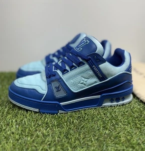 Taglia 6 LV (7-7.5 US) - Louis Vuitton Trainer 'Blu' | OTTIME CONDIZIONI! - Foto 1 di 17