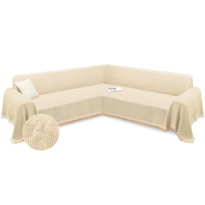 Fundas de sofá seccionales en forma de L funda de sofá lavable para sofá seccional suave re... Foto 1 de 4
