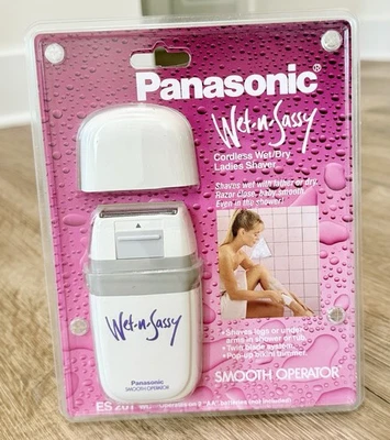 Vintage Panasonic Wet N Sassy Ladies Shaver Cordless Wet/Dry ES201 - NEW - Image 1 of 3